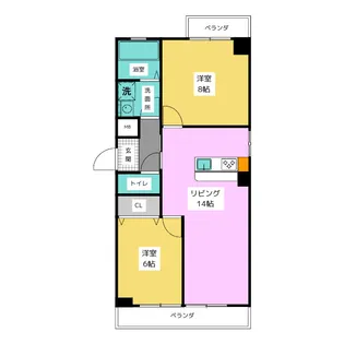 稲熊ビル【2階】の間取り