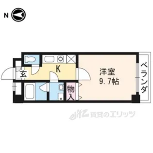 ヴァン・ウエスト【1階】の間取り