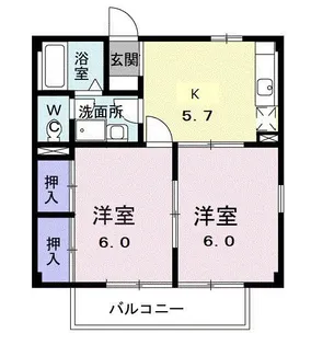 サンライズ【1階】の間取り