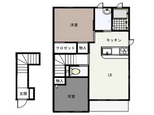 メゾンシャルトラン【2階】の間取り
