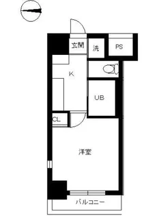 スカイコート大森第5【8階】の間取り