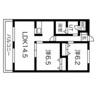 ダイアヒルズ住吉II【2階】の間取り