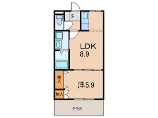コーポエクセルII【1階】の間取り