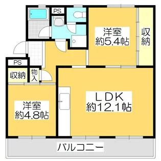 ヴィラナリー屋島4号棟【3階】の間取り