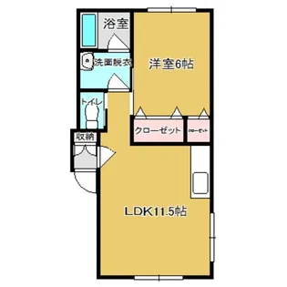 メゾングリンパール【2階】の間取り