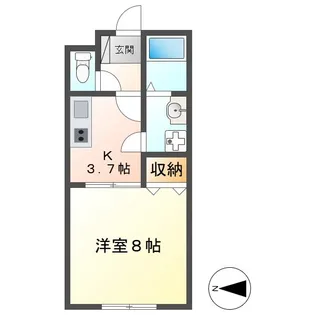 アムールSAE【2階】の間取り
