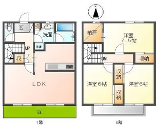 高沢テラス【1階】の間取り