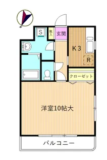 クレスト【1階】の間取り