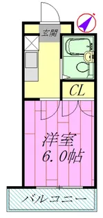 パークテラス堀江【2階】の間取り