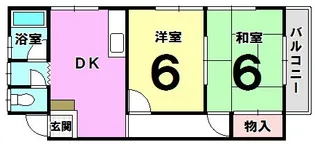 平成ハイツ【1階】の間取り