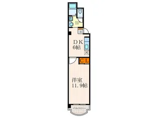 ケイズガ-デン四条【2階】の間取り