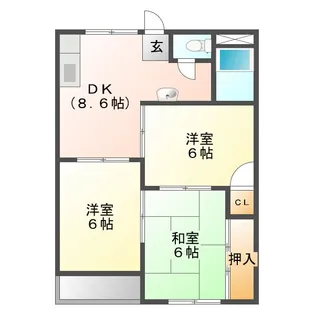 メゾンちえ子【2階】の間取り