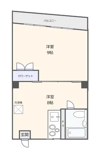 横川ビル【4階】の間取り