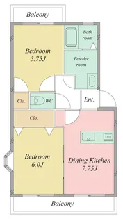 パラシオン・マルクVI【3階】の間取り
