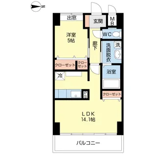 グレイス一葉【1階】の間取り