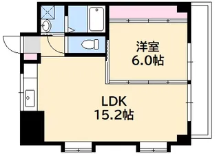 フレア21三滝【10階】の間取り