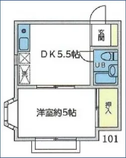 フラグランスハイツ【1階】の間取り