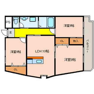 ヴェルドミール山本【3階】の間取り