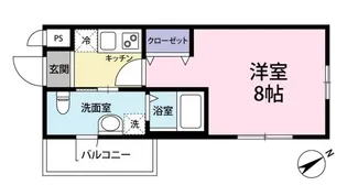 Viale赤迫【4階】の間取り