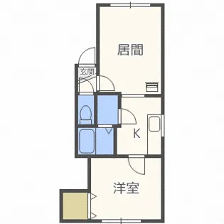 シャネル月寒EAST【1階】の間取り