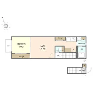 エムズコート二軒茶屋【2階】の間取り