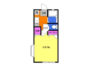 ピアッツァ恩名【1階】の間取り