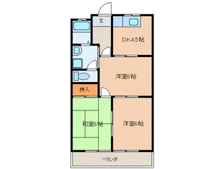 グリ-ンスクエアG【3階】の間取り