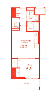 ラフィシア関内【5階】の間取り