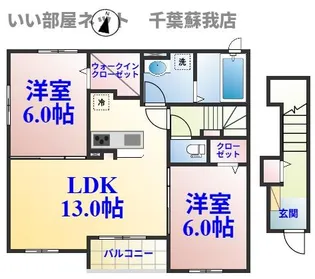 エスポワール ファミーユ【2階】の間取り