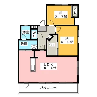 シンフォニー【2階】の間取り