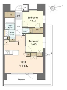 プレシス東京三ノ輪【3階】の間取り
