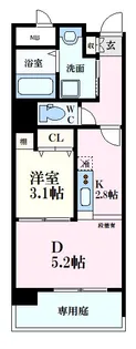 セントヒルズ皆実町【5階】の間取り