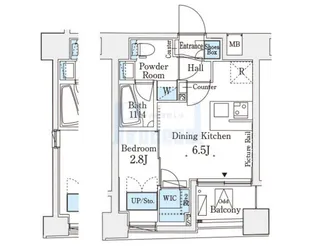レジデンス文京春日【5階】の間取り