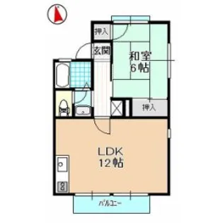 リュミエールA・B【2階】の間取り