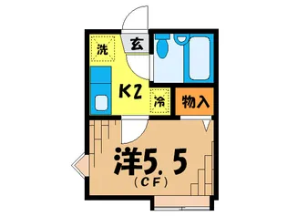 アクアシティ春江【2階】の間取り