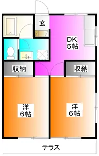 エスポアールハイツ【1階】の間取り