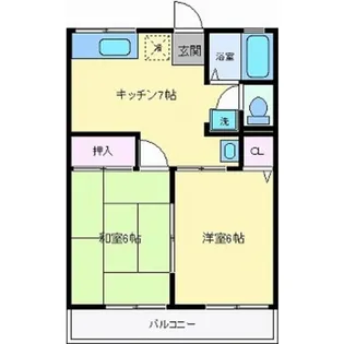 シティハイム セレーノ多賀【2階】の間取り