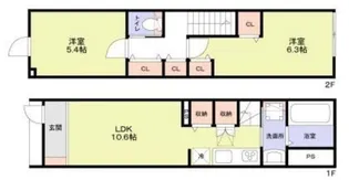 テラスハウス井荻【2階】の間取り