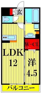 ヘリオス吉川美南 ガイア【3階】の間取り