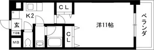 フィオーレ観月【4階】の間取り