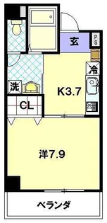 Earl Greyマンション大橋【7階】の間取り