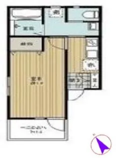 トータス アパートメント【1階】の間取り