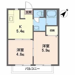 シャーメゾンTOYO【1階】の間取り