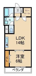 香里カーサヒル【5階】の間取り