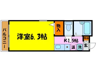 ヴィ-グルヤマダ【4階】の間取り