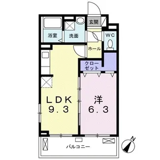 ユアーズ【3階】の間取り