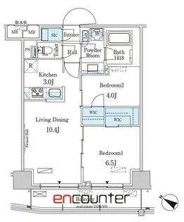 パークアクシス赤羽南【7階】の間取り