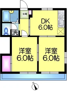 エトワールK【1階】の間取り