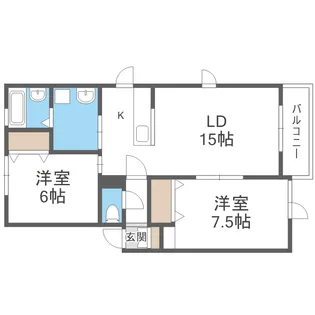 シャローム静和【2階】の間取り