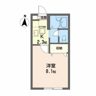 フローラル・ヴィラ【1階】の間取り